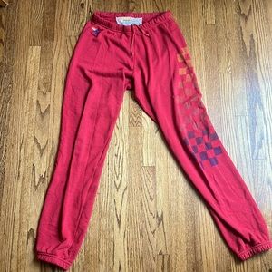 Aviator Nation sweatpants size medium red
